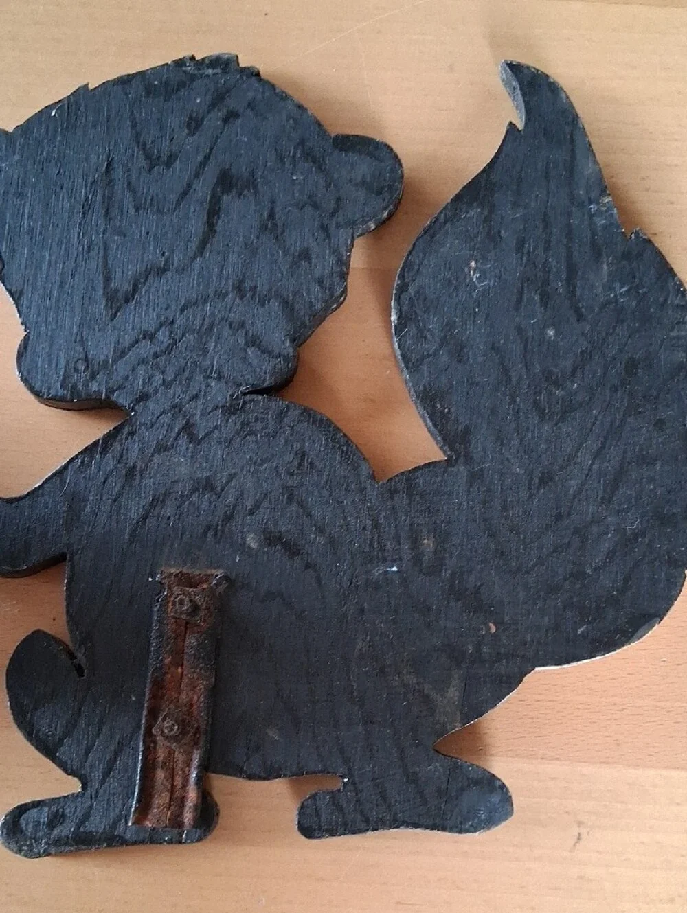 Hand-Painted Black & White Wooden Animal Décor Set